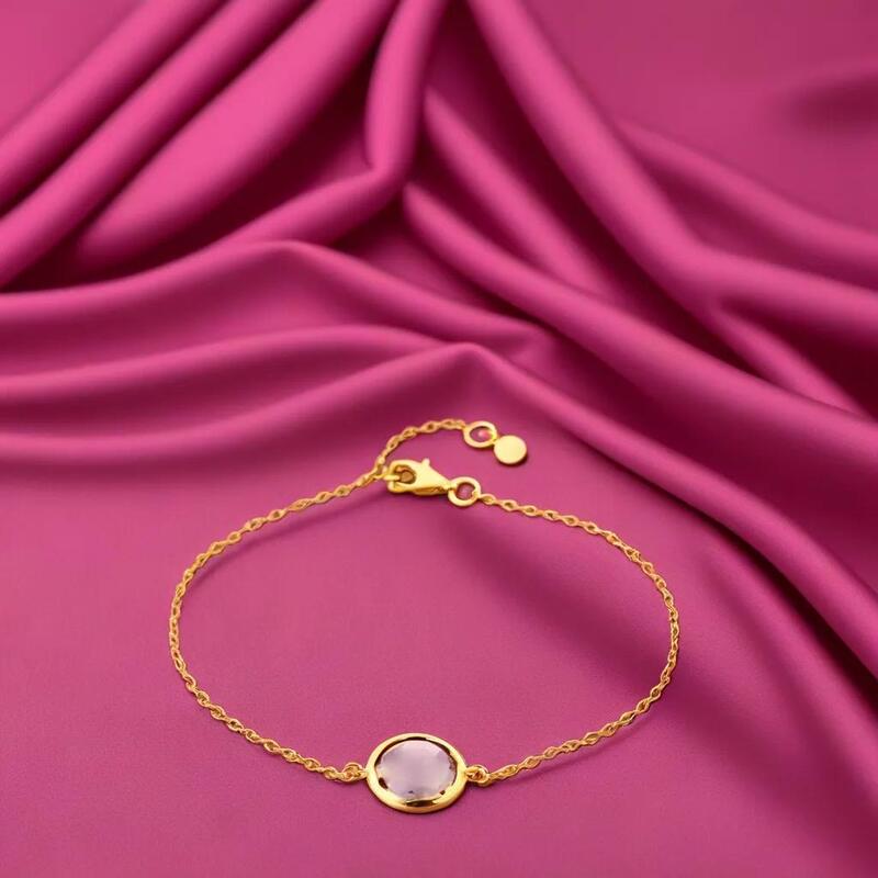 bracelet-amethyste-naturelle-argent-dore-925-lumineux-ajustable