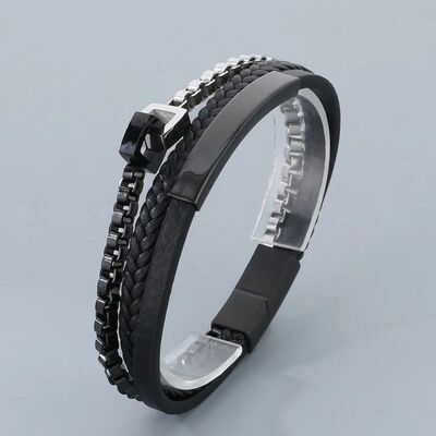 bracelet-cuir-acier-inoxydable-pour-hommes-304