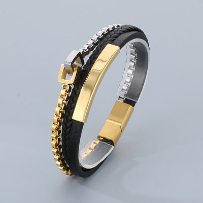bracelet-cuir-acier-inoxydable-pour-hommes-confort