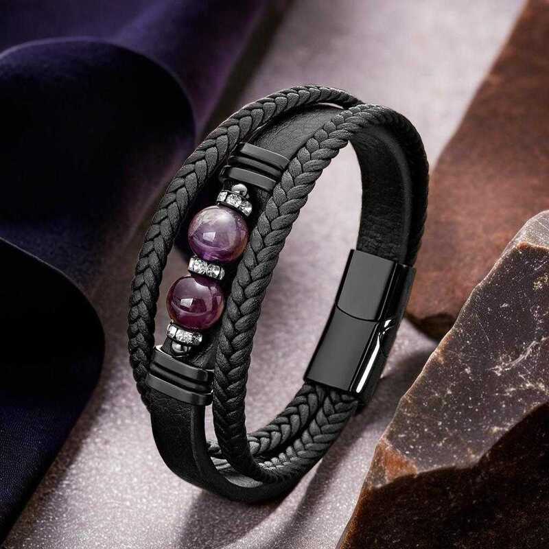 bracelet cuir homme - Essentieldubienetre