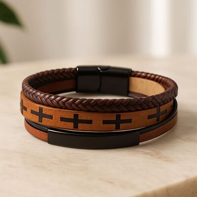 bracelet-en-cuir-pour-homme-clair
