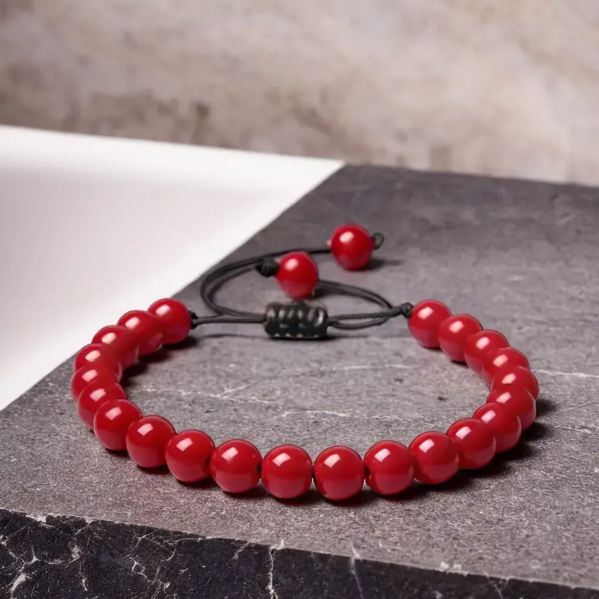bracelets pierres naturelles femme | porcelaine rouge