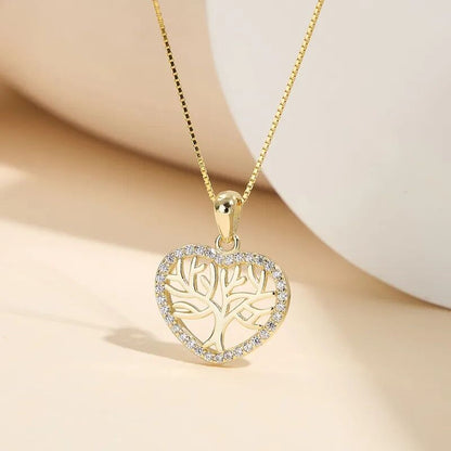 Arbre-de-vie-pendentif-Coeur-Plaque-Or-beaute