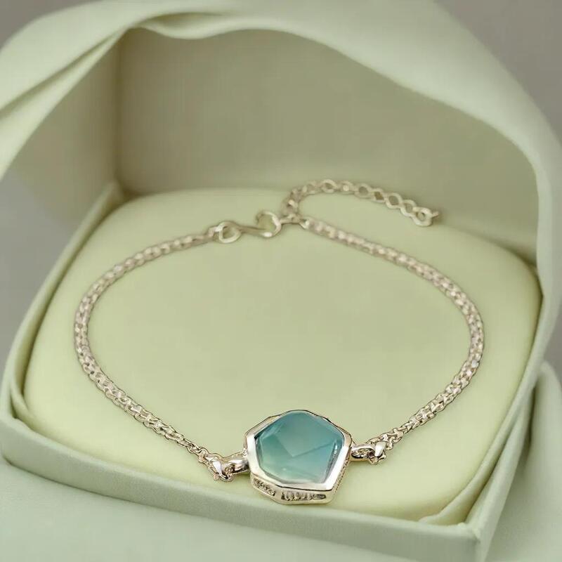Bracelet-agate-aqua-teintee-naturelle-argent-925-100-naturelle