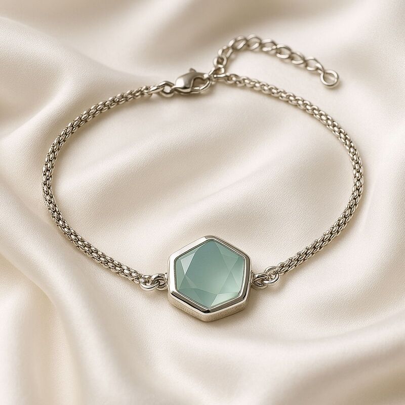 Bracelet-agate-aqua-teintee-naturelle-argent-925-chakra-gorge