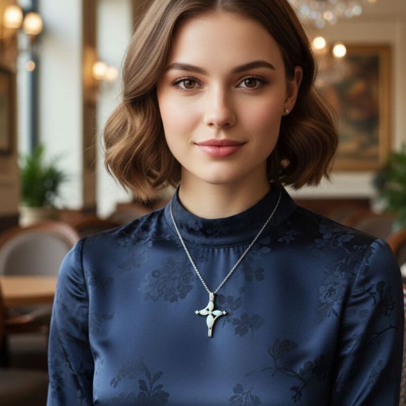 Pendentif-Croix-en-Opale-d-Australie-Argent-Rhodie-magique