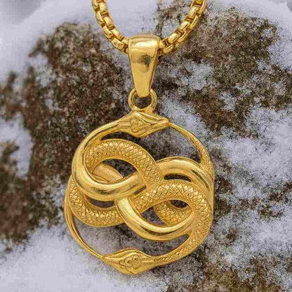 Pendentif-Homme-Serpent-Acier-Inoxydable-or-authentique
