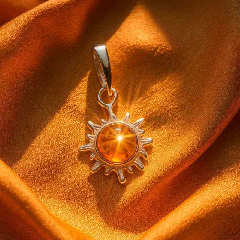 Pendentifs-Soleil-Ambre-Baltique-Argent-Rhodie-925-argente