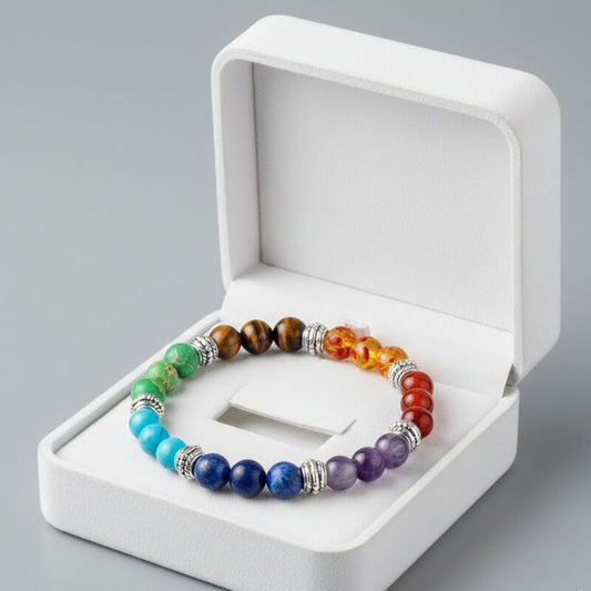bracelet 7 chakras femme guerison