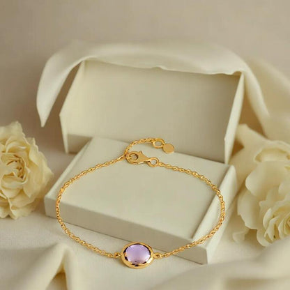 bracelet-amethyste-naturelle-argent-dore-925-lumineux-signe-poisson