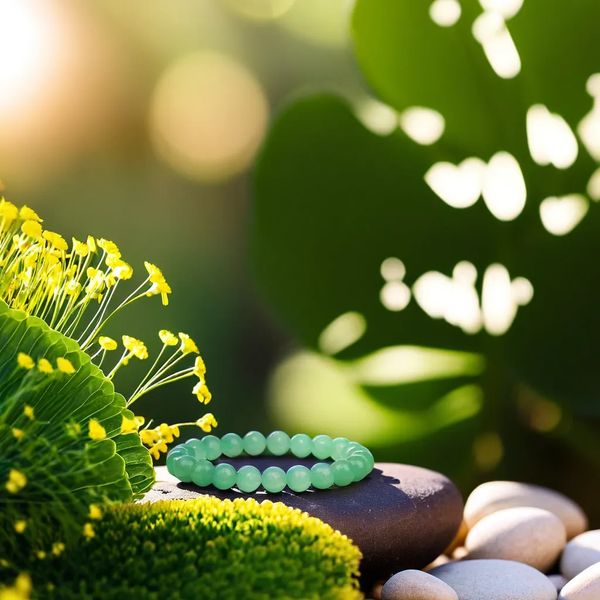 bracelet aventurine verte | Émeraude de la Forêt™ - Essentieldubienetre