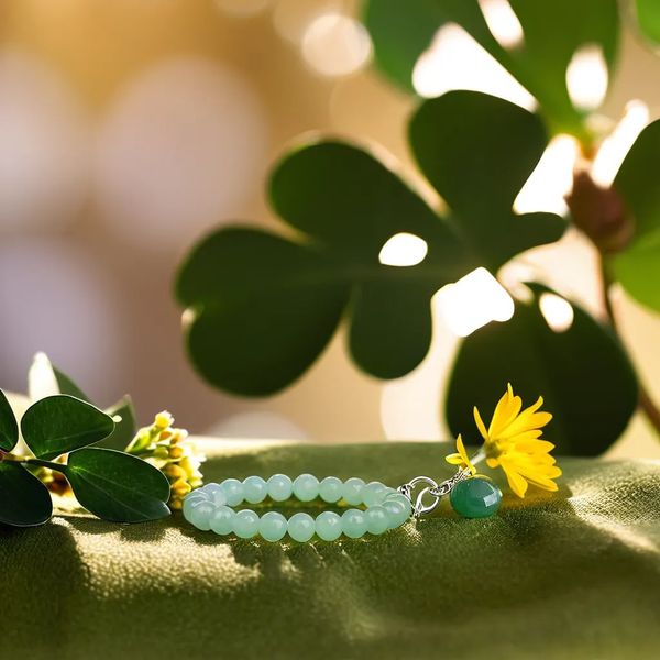 bracelet aventurine verte | Émeraude de la Forêt™ - Essentieldubienetre