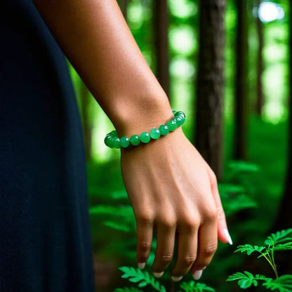 bracelet aventurine verte | Émeraude de la Forêt™ - Essentieldubienetre