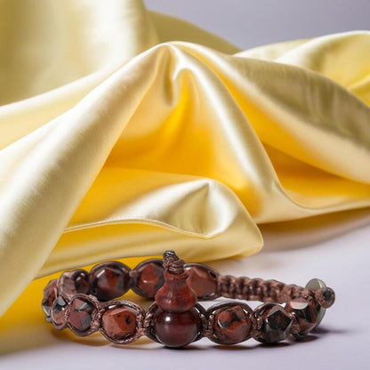 bracelet-bouddhiste-obsidienne-acajou-zen