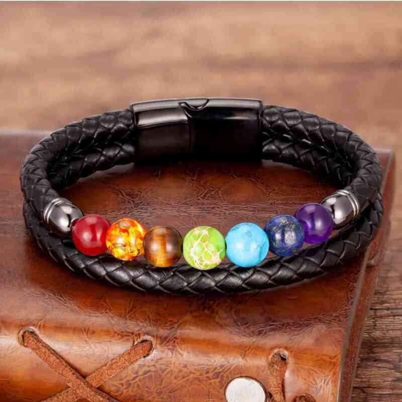 bracelet-cuir-homme-7-chakras-amethyste-violette