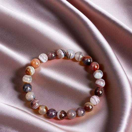 bracelet en agate | Botswana - Essentieldubienetre