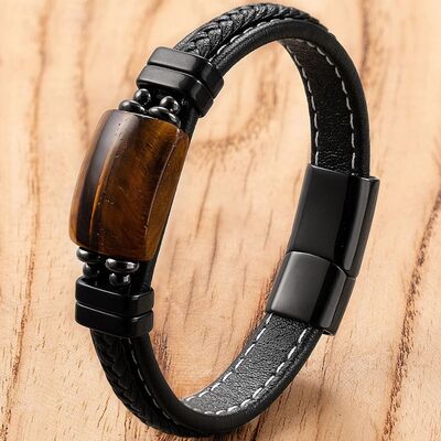 bracelet-en-cuir-homme-breloques-en-pierre-d_oeil-de-tigre-naturel-fonce
