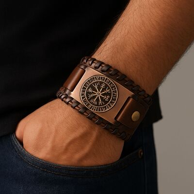 bracelet-en-cuir-homme-style-punk-breloques-en-metal-runes-vikings