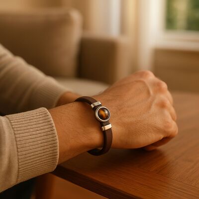 bracelet-en-cuir-pour-homme-bienfaits-naturels-energie