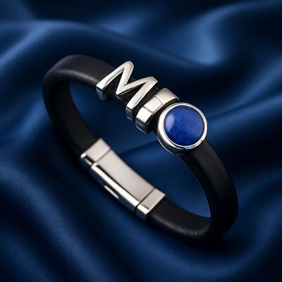bracelet-en-cuir-pour-homme-chakra-gorge