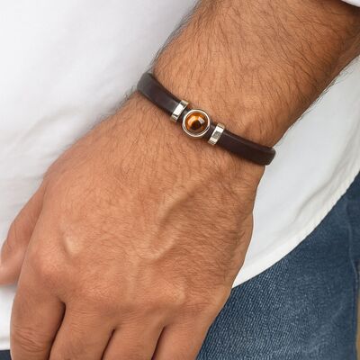 bracelet-en-cuir-pour-homme-oeil-de-tigre