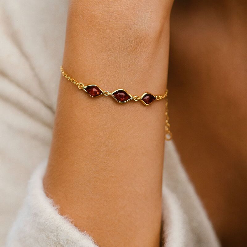 bracelet-femme-ambre-cognac-gouttes-naturelle
