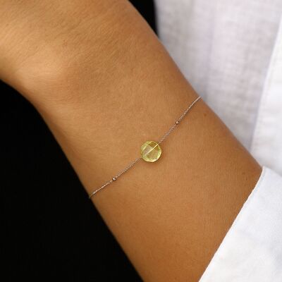 bracelet-femme-argent-quartz-jaune-coussin-argent-rhodie-925
