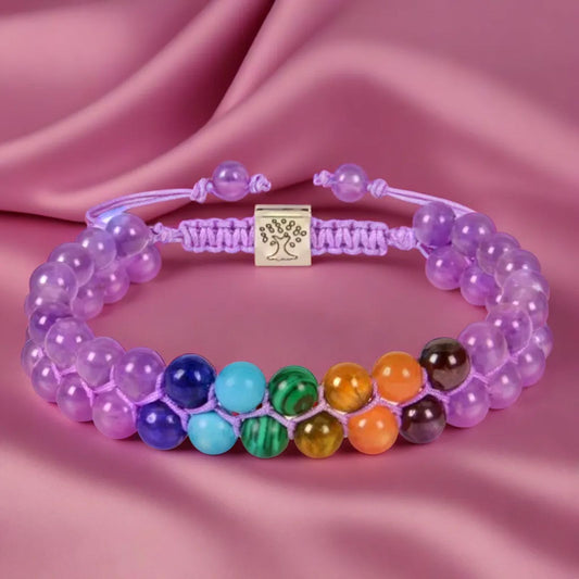 bracelet-femme-en-perle-Amethyste-7-Chakra-harmonie