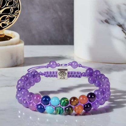 bracelet-femme-en-perle-Amthyste-7-Chakra-spirituelle