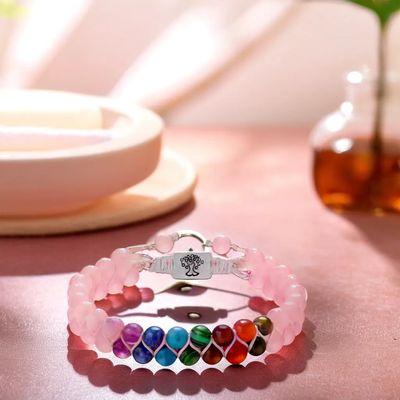 bracelet-femme-en-perle-rose-7-Chakra-energieBracelet-agate-rose-energique