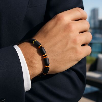 bracelet-homme-ambre-multicolore-naturel