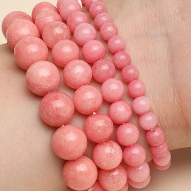 bracelet pierre naturelle | calcédoine rose