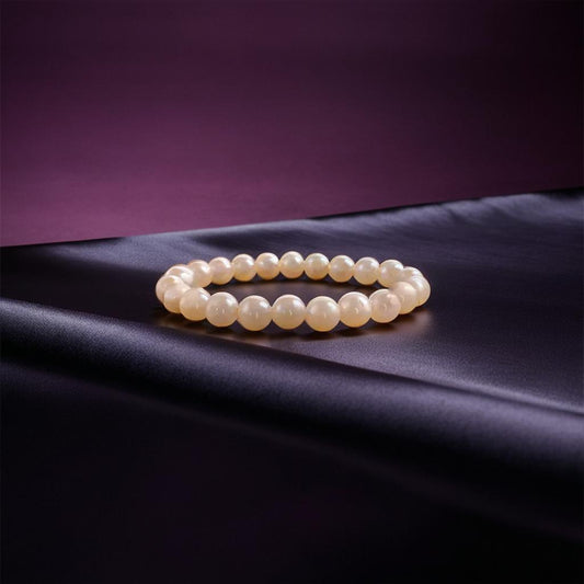 bracelet pierre naturelle | agate blanche - Essentieldubienetre