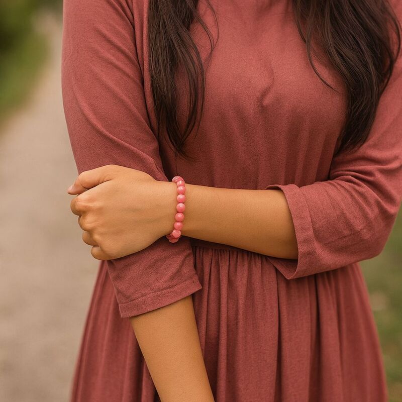 bracelet-pierre-naturelle-calcedoine-rose-chakra-du-coeur