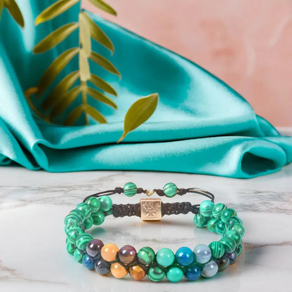 bracelet pierre naturelle femme | Malachite