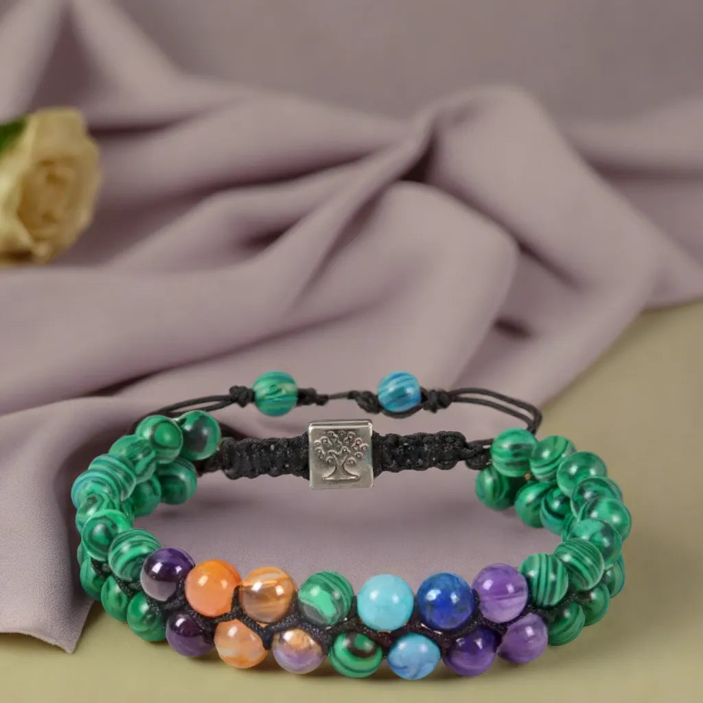 bracelet pierre naturelle femme | Malachite