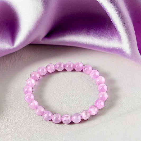 bracelet pierre naturelle | perles Kunzite - Essentieldubienetre