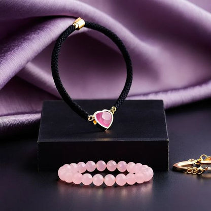 bracelet quartz rose | Amour Cristallin™