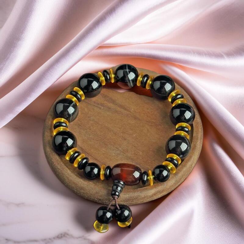 bracelet tibétain | onyx noir naturel - Essentieldubienetre