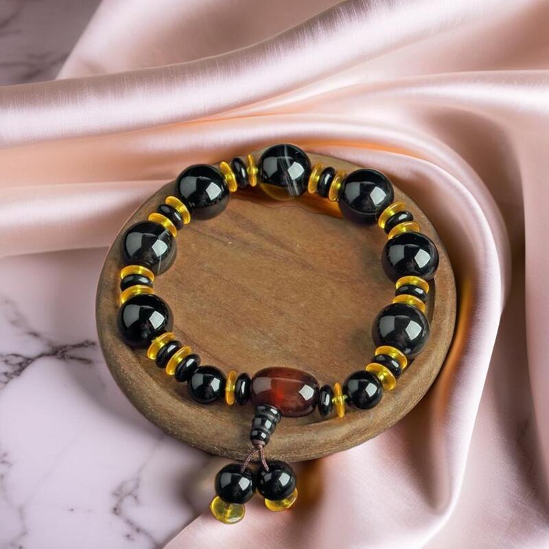 bracelet tibétain | onyx noir naturel - Essentieldubienetre