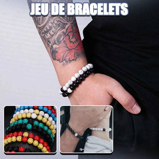 bracelets pierre naturelle | couple - Essentieldubienetre