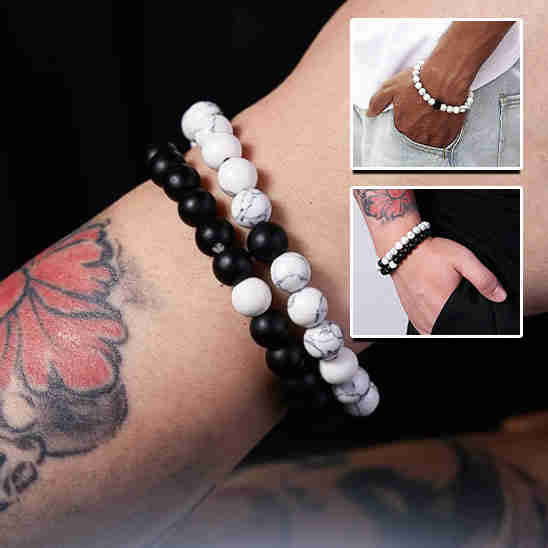 bracelets pierre naturelle | couple - Essentieldubienetre