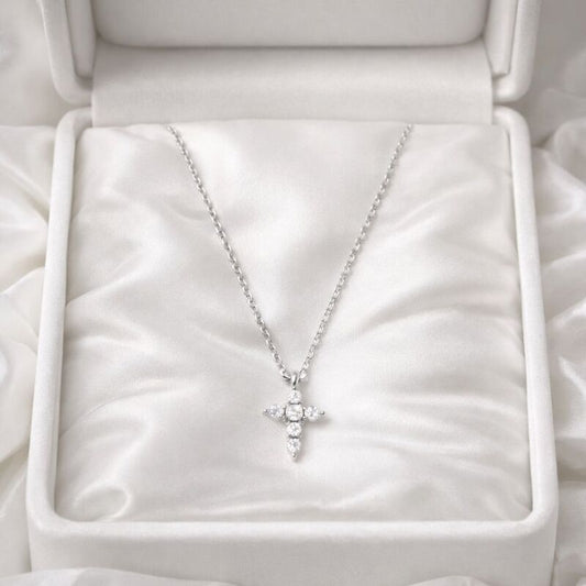 collier croix argent rhodie 925 1000 chakra racine