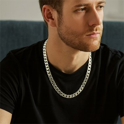 collier homme argent 925