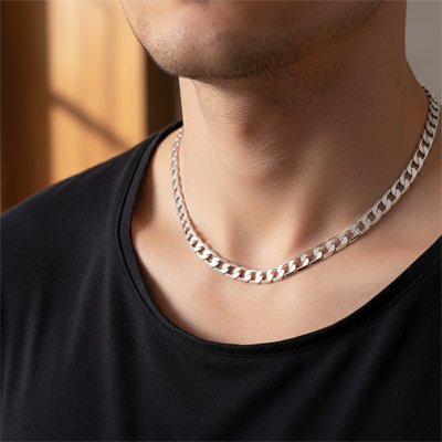 collier homme argent anniversaire