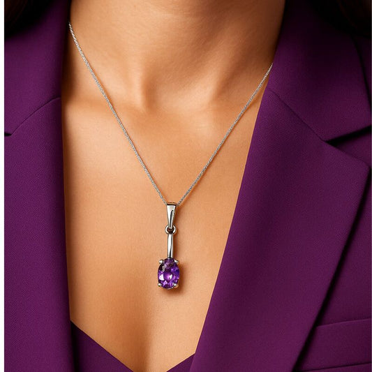 collier-pendentif-femme-amethyste-argent-rhodie