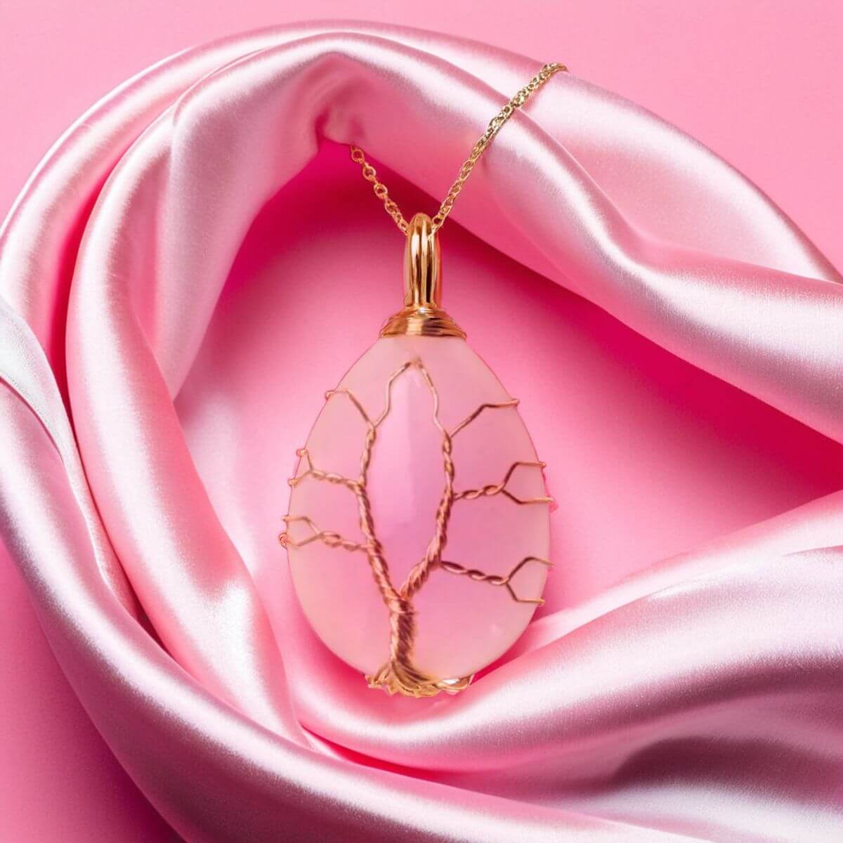 collier-pierre-naturelle-Quartz-Rose-pierre-rose