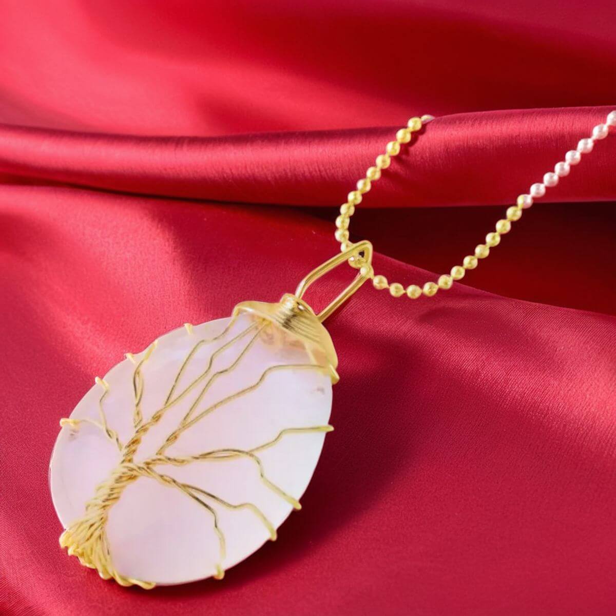 collier pierre naturelle | cristal blanc