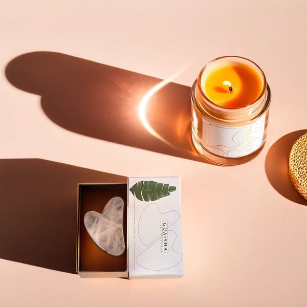 gua sha quartz rose | Éclatlisse™ - Essentieldubienetre