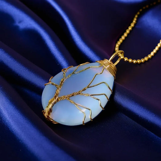 pendentif opale | Bleu